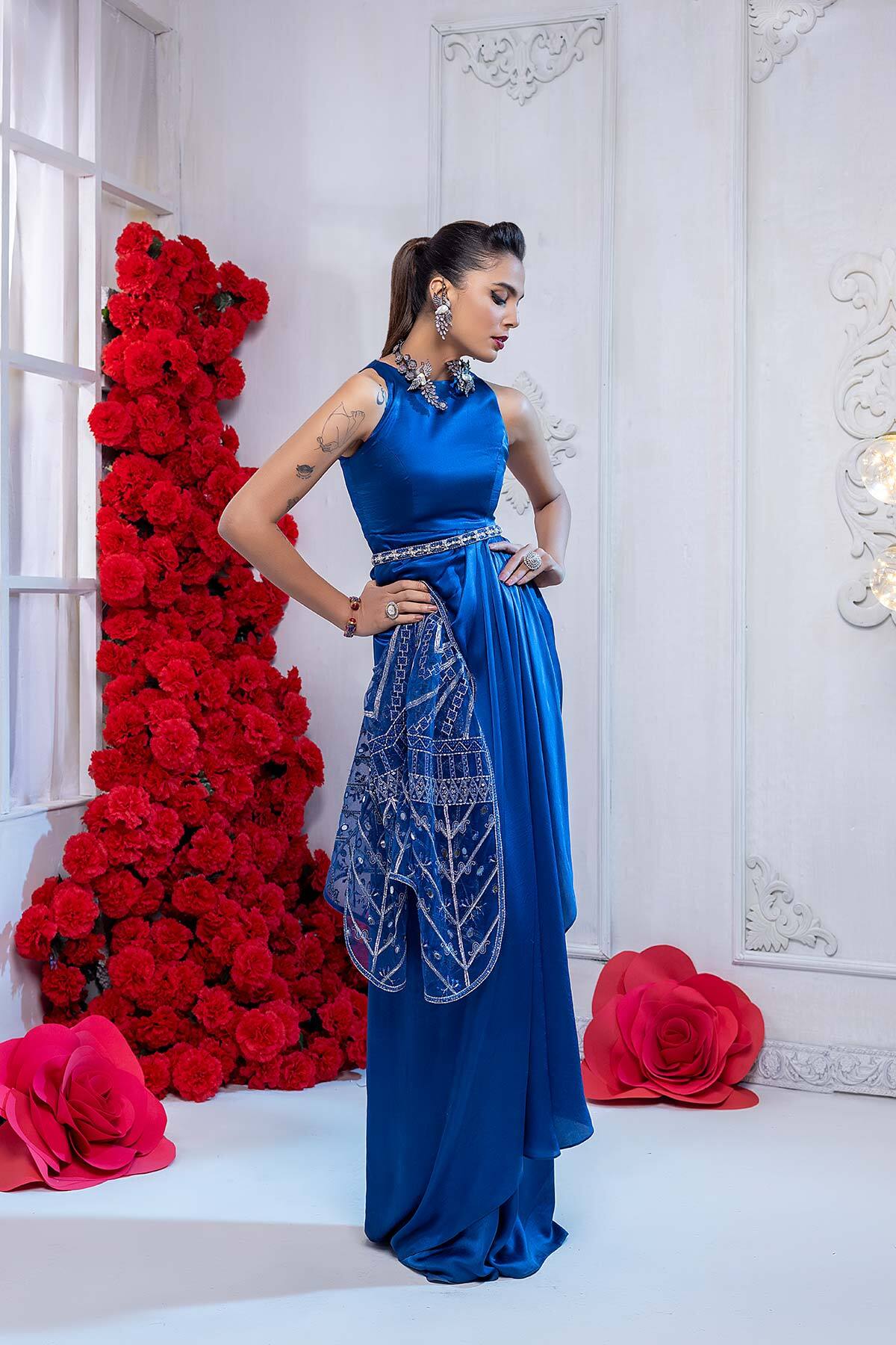 Embroidered Shamoz Silk Suit Ready to Wear Collection - MinaKashif Embroidered Shamoz Silk Suit Ready to Wear Collection - MinaKashif